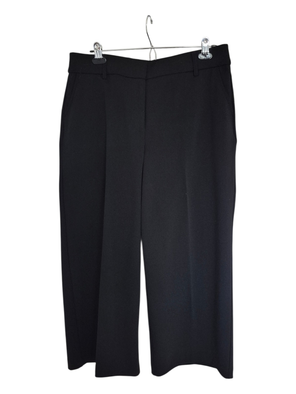Ricki's Black Wide-Leg Capri Pants - Picture 1 of 5